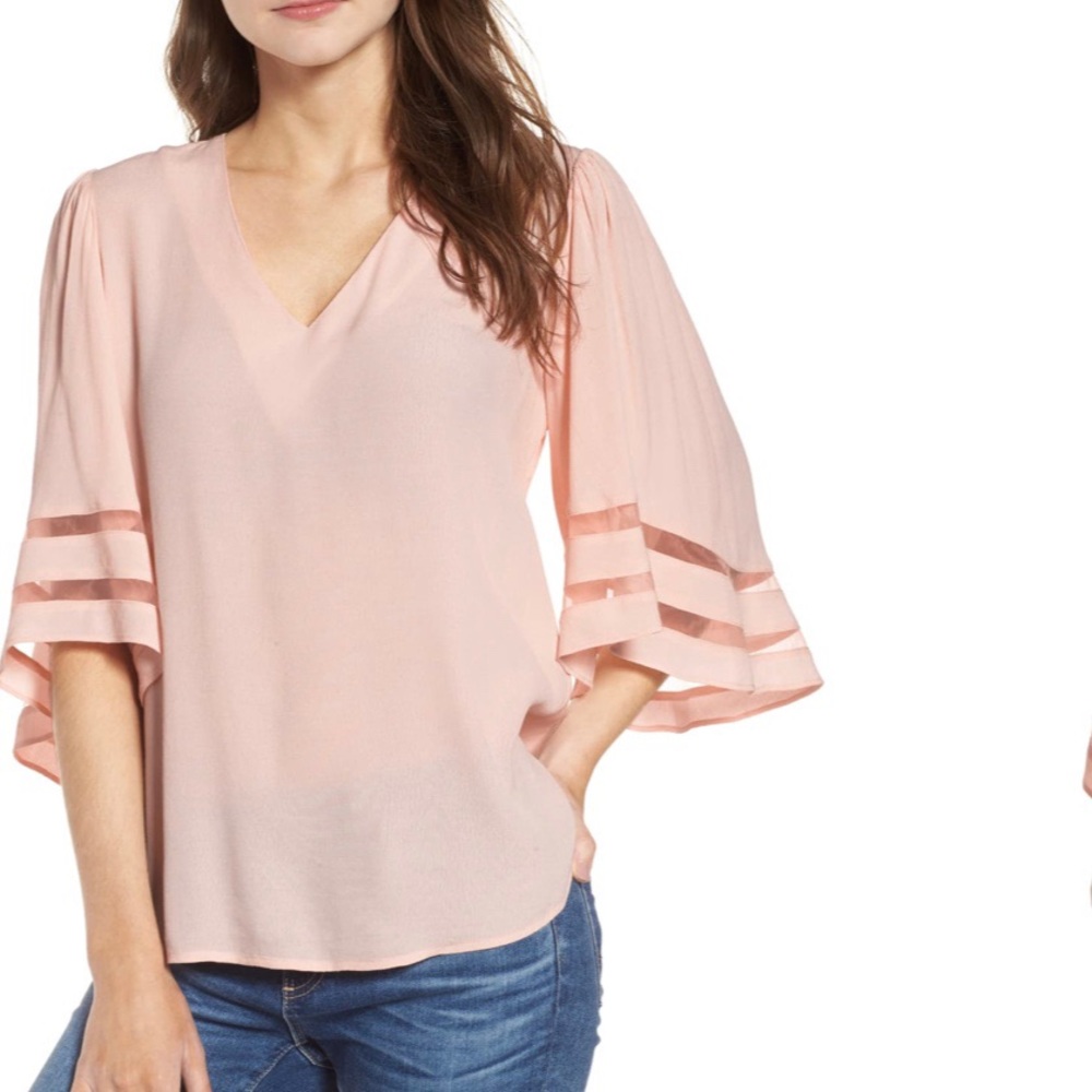 Chelsea28 Bell Sleeve Blouse
